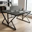 2-Way Metal Frame Computer Workstation Table - 1