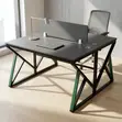 2-Way Metal Frame Computer Workstation Table - 2
