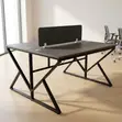 2-Way Metal Frame Computer Workstation Table - 5