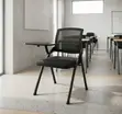 Kiti cha Shule Nyeusi cha Kisasa cha Ergonomic Kinachokunjwa - 1