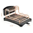 Kitchen Dish Drying Rack - Aluminum Sink Stand Organizer - 3