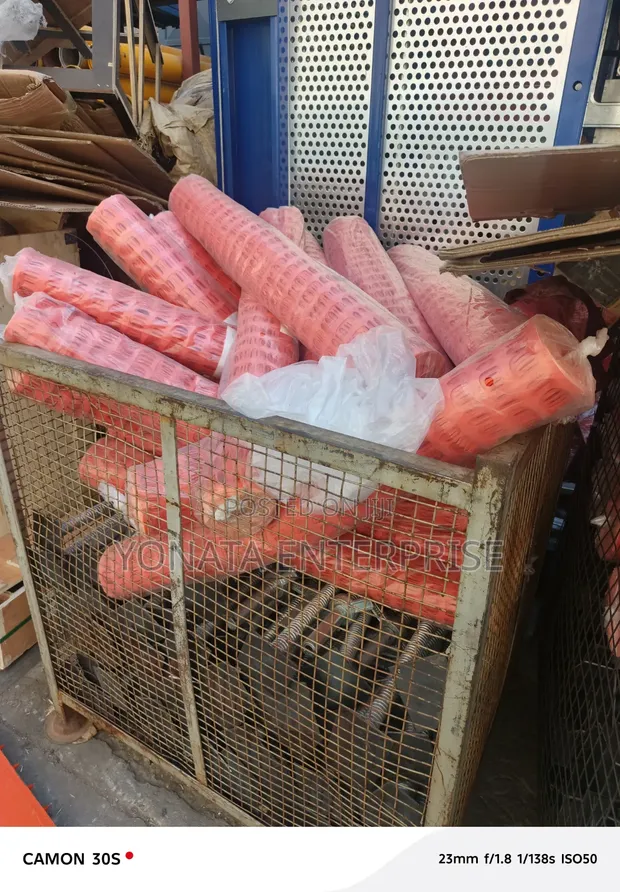 Orange Commercial Construction Barrier Net - 1