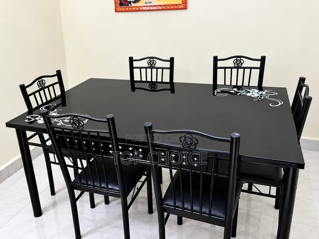 Brand New 6 Seater Glass Dining Table - 1