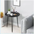 Luxurious Round Side Table - Gold Hairpin Legs - 2