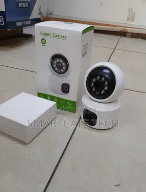 Kamera ya Nanny ya Ndani ya WiFi yenye Lens Mbili na Sauti ya Njia Mbili