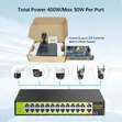 24 Port PoE+ Switch, 400W, 2 Gigabit Uplink - 5