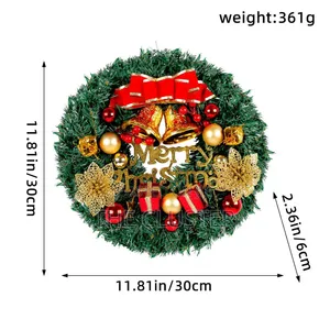 Kete ya Krismasi ya 30cm yenye Taa