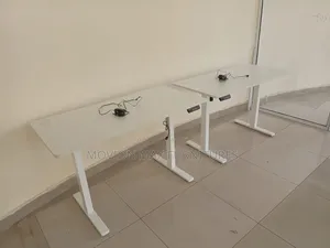 Modern White Electric Height-Adjustable Office Desk