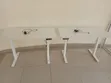 Modern White Electric Height-Adjustable Office Desk - 4