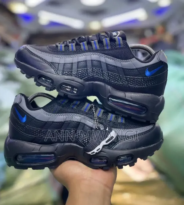 Airmax Royal Nyeusi Viatu - 1