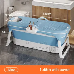 Large Foldable Bathtub - Light Blue
