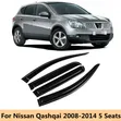 Nissan Dualis 2008 Window Visors/Windbreakers - 1
