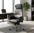 Executive High-Back Leather Workstation Chair - 2
