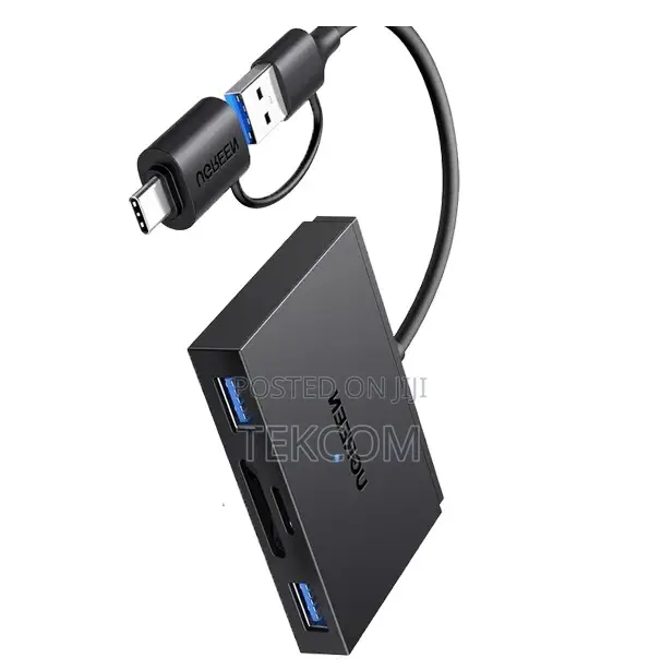 UGREEN 4-in-1 Card Reader with USB-C & USB-A - 1
