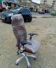 Brand New Ergonomic Office Chair - Brown Leather Seat - 1