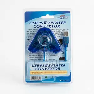 USB kwa PS2 Dual Player Controller Adapter