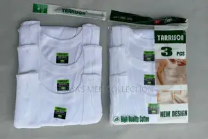 Yarrison Men's White Cotton Vest (3 Pieces)