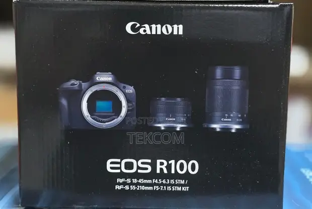 Kamera ya Canon EOS R100 Mirrorless yenye Lensi ya 18-45mm - 1