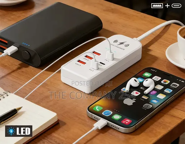 6-in-1 USB-C PD Fast Charging Wall Charger - 1