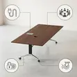 Meza ya Mkutano ya Kukunja ya 2.4m - 5