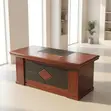 Meza ya Mahogany ya 1.4m yenye Extension - 5