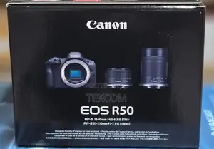 Canon EOS R50 Kamera ya Mirrorless na Lensi za 18-45mm & 55-210mm (Mpya)