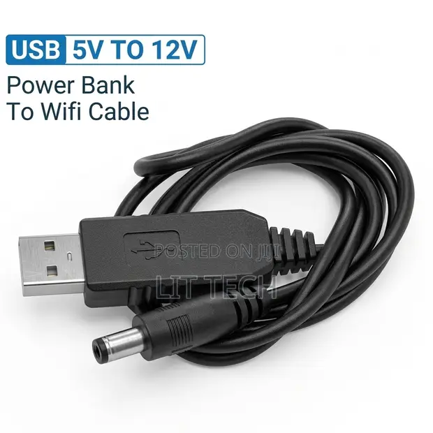 Kebo ya USB 5V hadi 12V DC Step-Up Boost Converter - 1