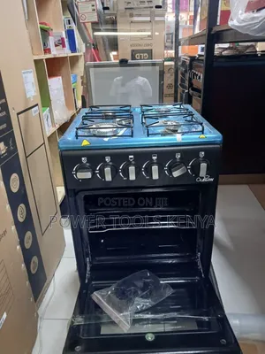 OLELON 50x55 Jiko la Kusimama - 3 Gas Burners, 1 Umeme