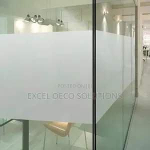 Excel Deco Frosted Privacy Film kwa Milango ya Kioo