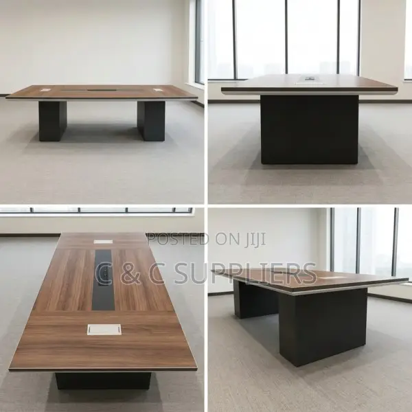 3000mm Board Meeting Table - Brown - 1