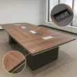 3000mm Board Meeting Table - Brown - 2