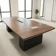 3000mm Board Meeting Table - Brown - 3