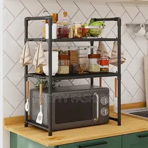 3-Tier Microwave & Kitchen Counter Organizer