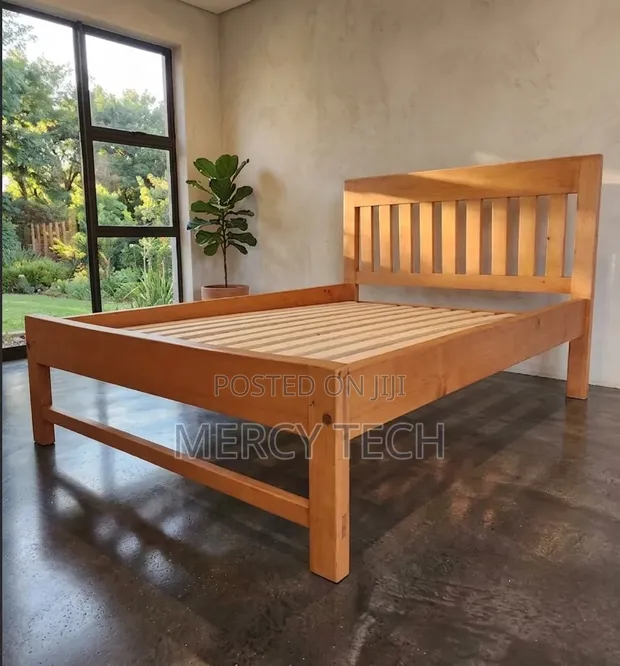 Pure Wooden Complete Bed (3x6) - 1