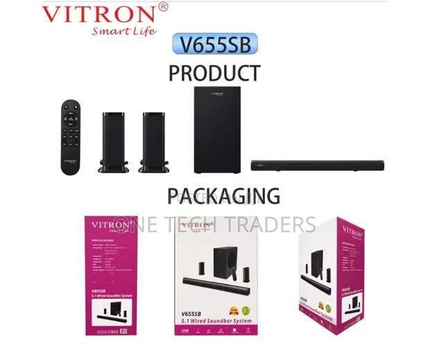 Vitron V655SB 5.1 Soundbar - Bluetooth, USB, FM - 1