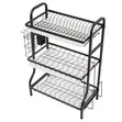 Heavy Duty Executive 3-Tier Dish Rack (Box ya Vipande 10) - 1