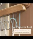 Wooden Wardrobe/Closet Hanger with 14 Hooks - 2