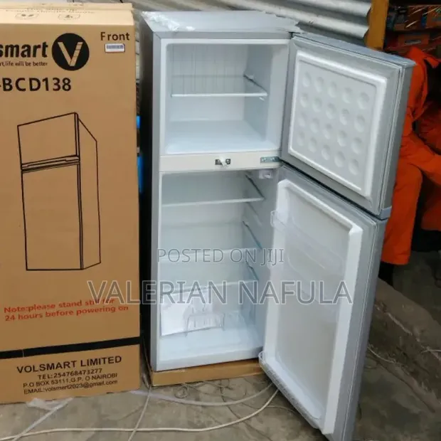 Volsmart 138L Double Door Refrigerator - Energy Saving - 1