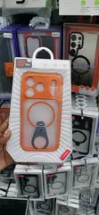 Orange Xundd Magnetic Ring Stand Case for iPhone 17 Pro - 1