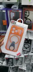Orange Xundd Magnetic Ring Stand Case for iPhone 17 Pro - 2