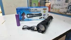 P50 LED Zoomable Rechargeable Flashlight Torch