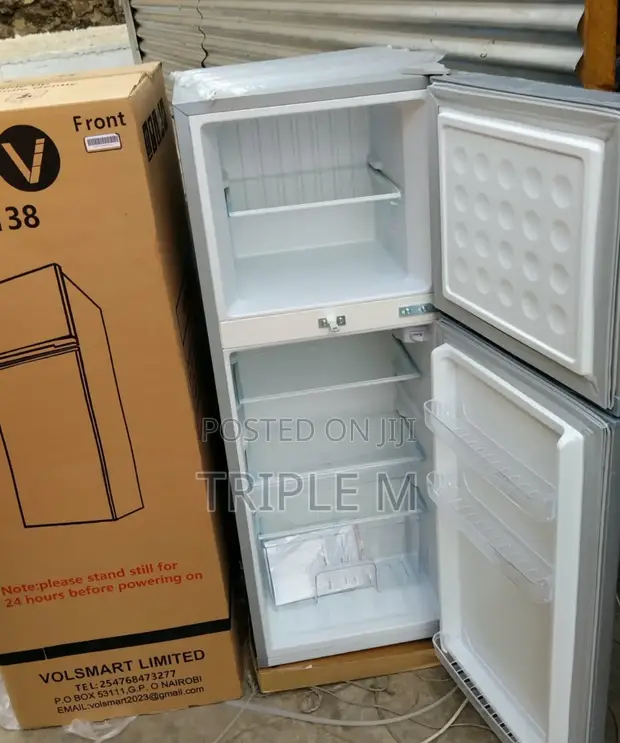 Volsmart 138L Fridge Milango Miwili | Inaokoa Umeme - 1
