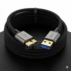 Kebo ya USB 3.0 hadi Micro-B kwa Hard Drive ya Nje (5Gbps)