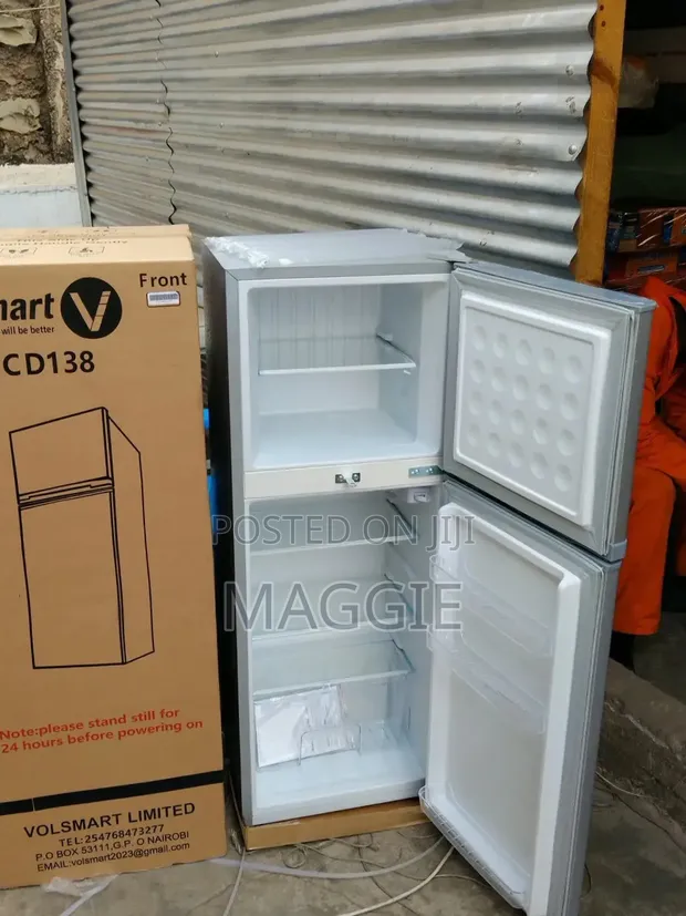 Volsmart 138L Fridge Mlango Mbili - Huokoa Umeme - 1