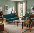 Green 5-Seater Office Sofa - 4