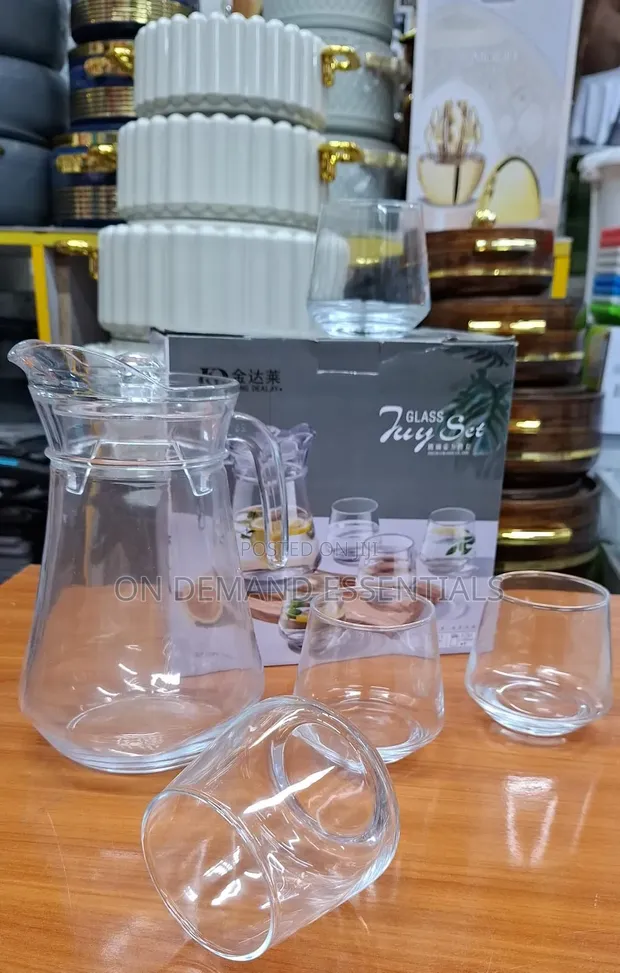 King Glass 1.3L Jug & 4pc 300ml Glasses Set - 1