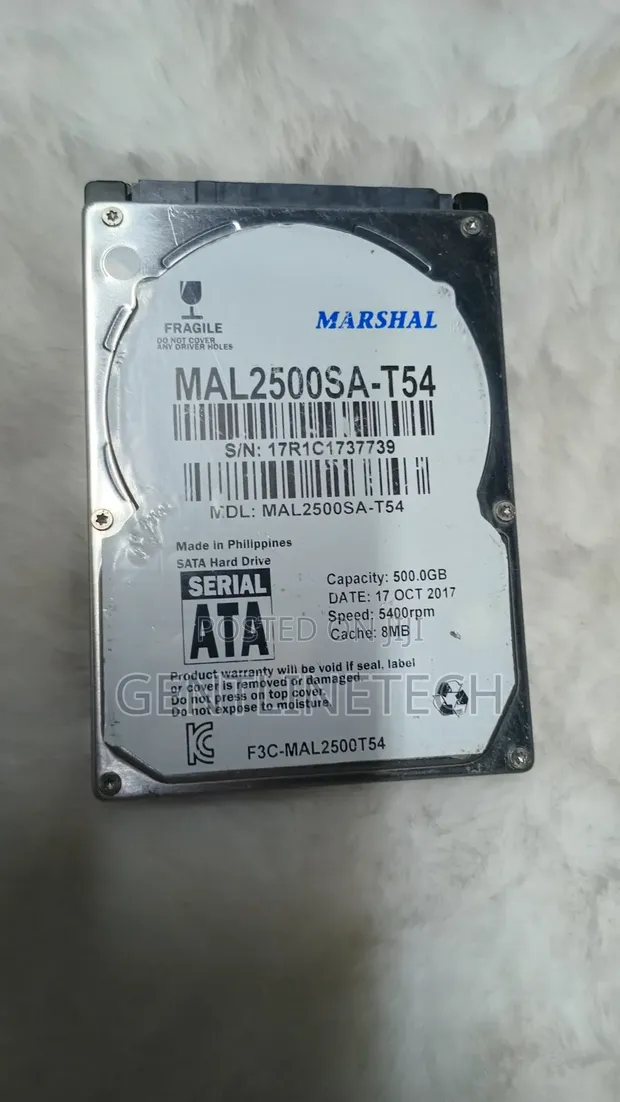 Marshal 500GB Internal HDD (Laptop 2.5") - 1