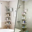 Multi Corner Bathroom Shelf - White - 2
