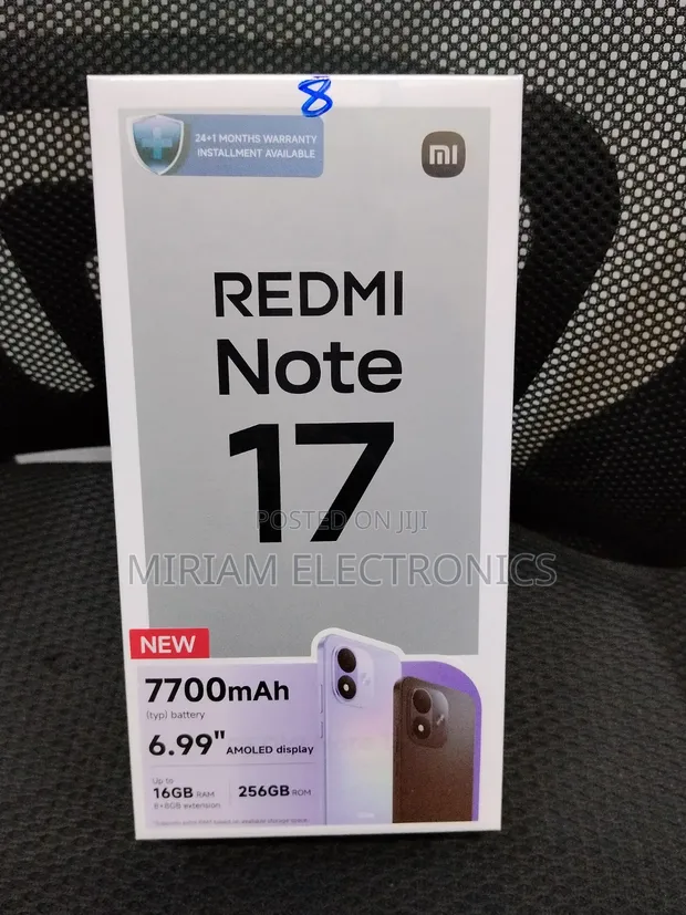 New Xiaomi Redmi Note 17 256GB Black - 1