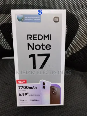 Xiaomi Redmi Note 17 256GB Mpya Nyeusi
